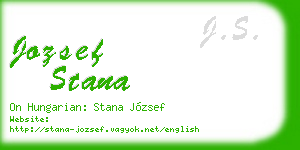 jozsef stana business card